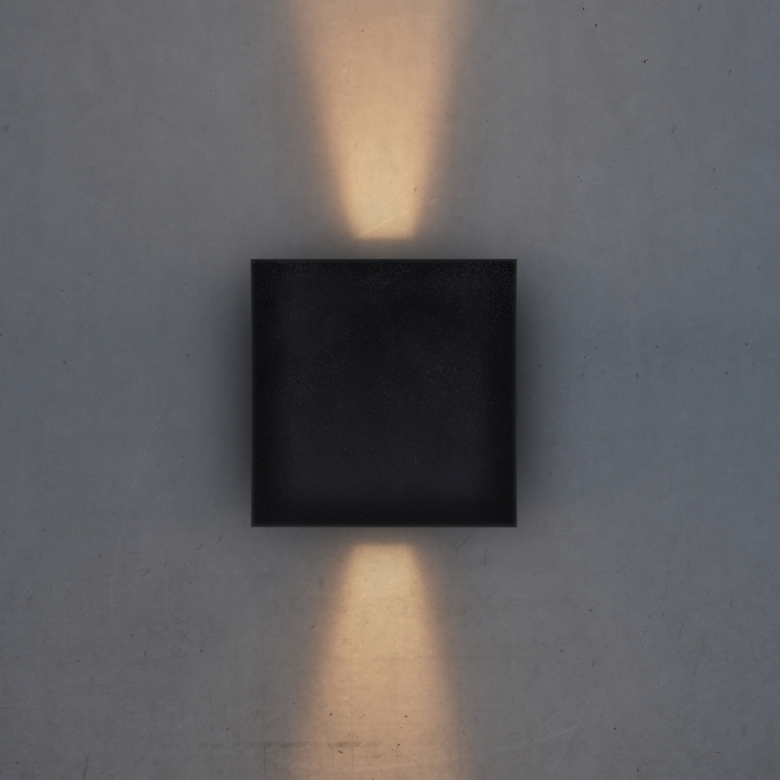 Brilagi - LED Venkovní nástěnné svítidlo CUBE LED/6W/230V černá IP54