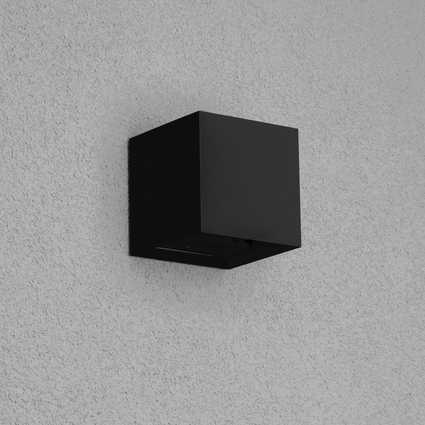 Brilagi - LED Venkovní nástěnné svítidlo CUBE LED/6W/230V černá IP54