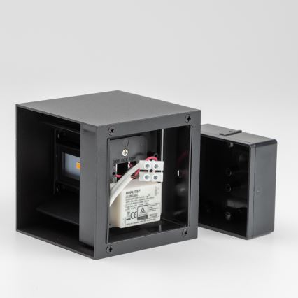 Brilagi - LED Venkovní nástěnné svítidlo CUBE LED/6W/230V černá IP54