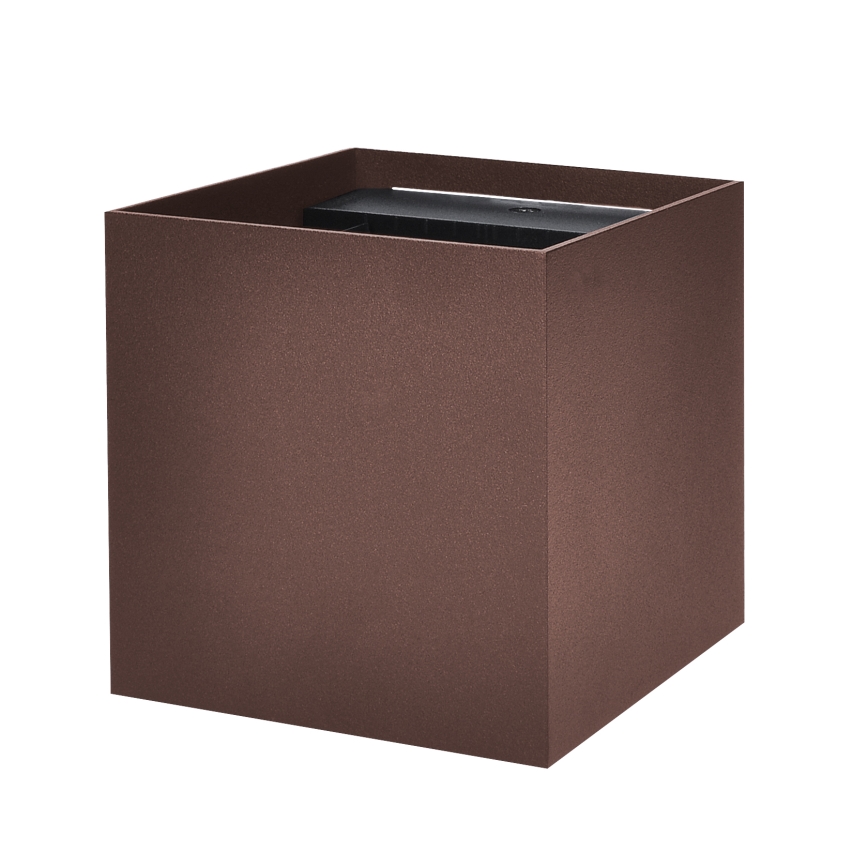 Brilagi - LED Venkovní nástěnné svítidlo CUBE LED/6W/230V hnědá IP54