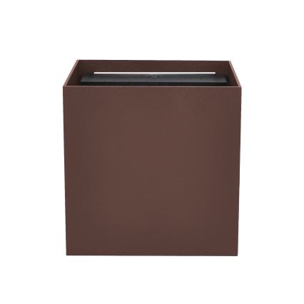 Brilagi - LED Venkovní nástěnné svítidlo CUBE LED/6W/230V hnědá IP54