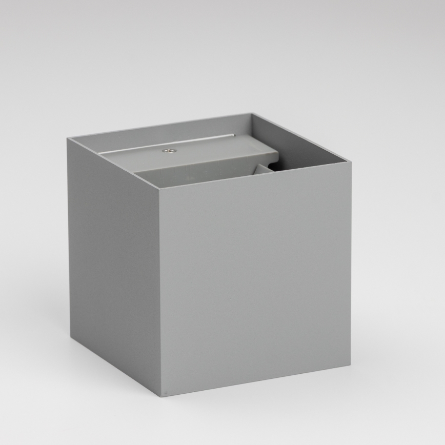 Brilagi - LED Venkovní nástěnné svítidlo CUBE LED/6W/230V šedá IP54