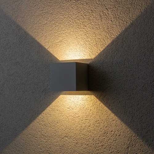 Brilagi - LED Venkovní nástěnné svítidlo CUBE LED/6W/230V šedá IP54