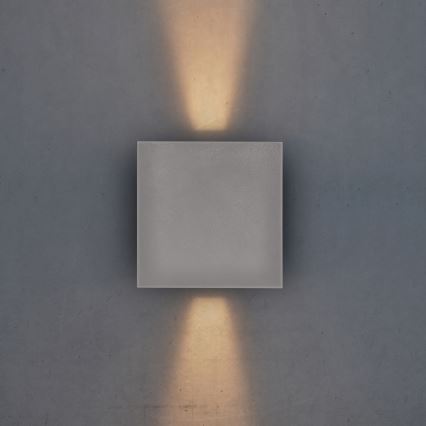Brilagi - LED Venkovní nástěnné svítidlo CUBE LED/6W/230V šedá IP54