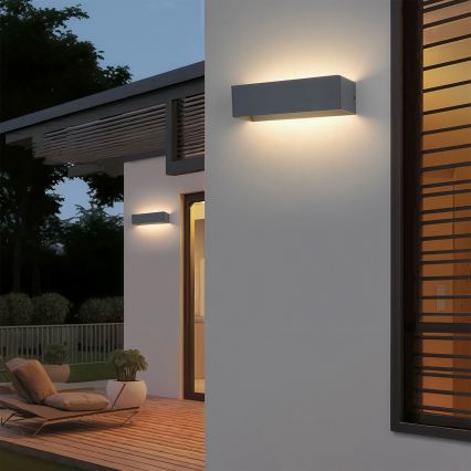 Brilagi - LED Venkovní nástěnné svítidlo DONNANI LED/12W/230V antracit IP44