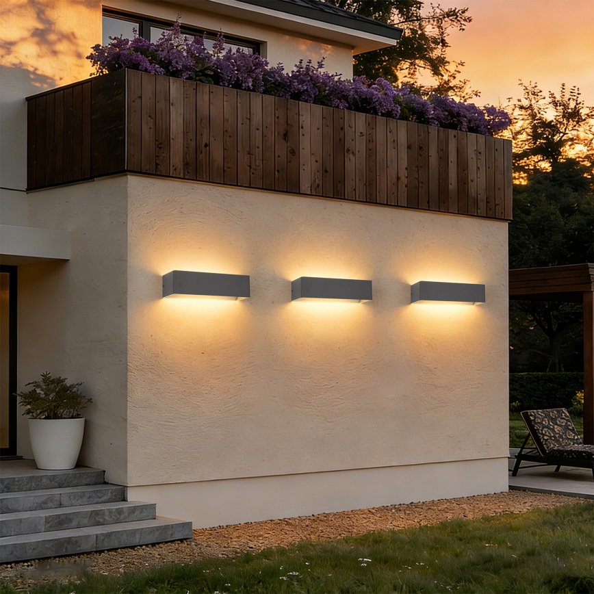 Brilagi - LED Venkovní nástěnné svítidlo DONNANI LED/12W/230V antracit IP44