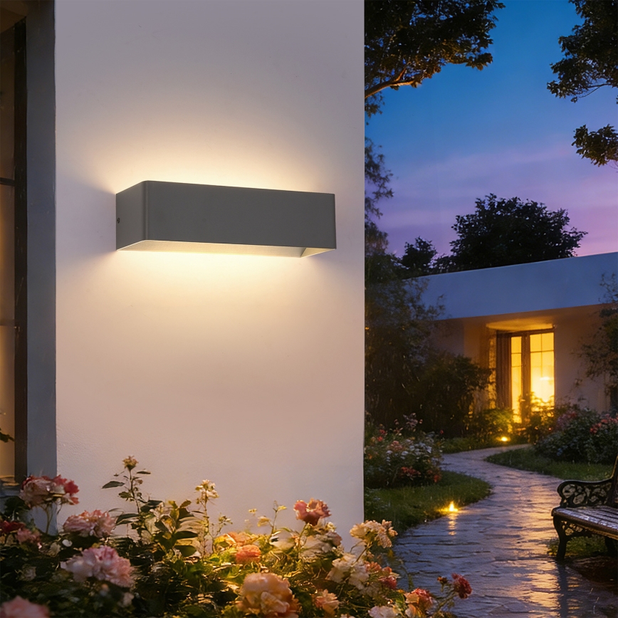 Brilagi - LED Venkovní nástěnné svítidlo DONNANI LED/12W/230V antracit IP44
