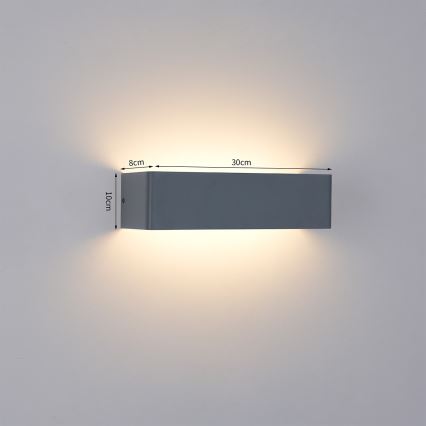 Brilagi - LED Venkovní nástěnné svítidlo DONNANI LED/12W/230V antracit IP44