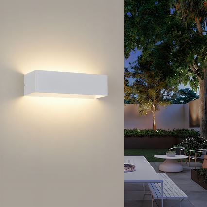 Brilagi - LED Venkovní nástěnné svítidlo DONNANI LED/12W/230V bílá IP44