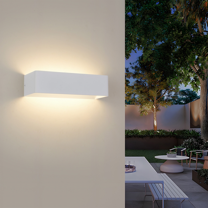 Brilagi - LED Venkovní nástěnné svítidlo DONNANI LED/12W/230V bílá IP44