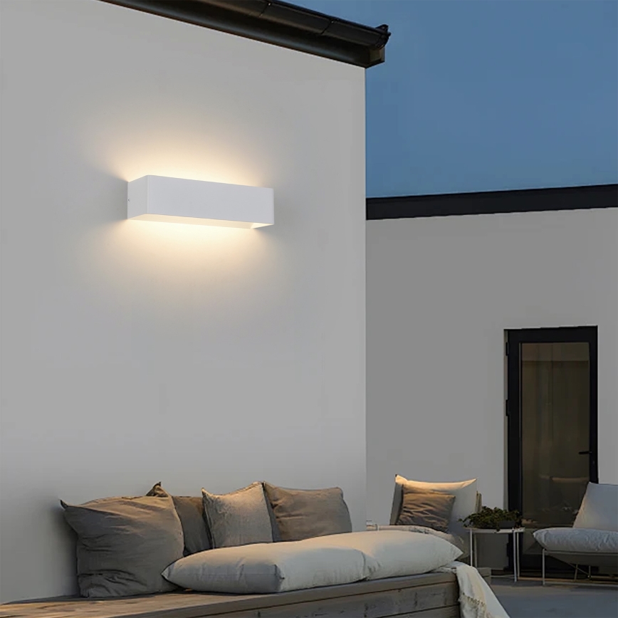 Brilagi - LED Venkovní nástěnné svítidlo DONNANI LED/12W/230V bílá IP44