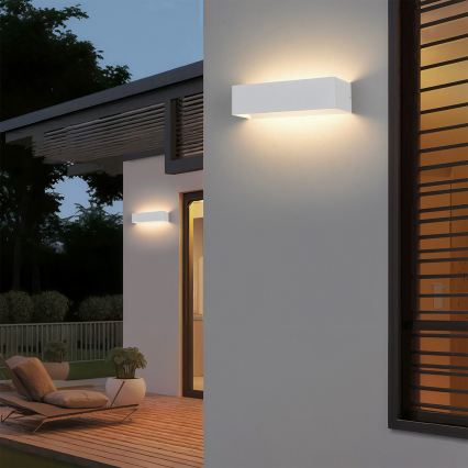 Brilagi - LED Venkovní nástěnné svítidlo DONNANI LED/12W/230V bílá IP44