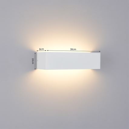 Brilagi - LED Venkovní nástěnné svítidlo DONNANI LED/12W/230V bílá IP44