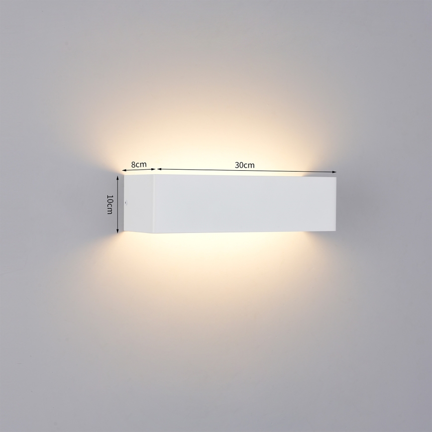 Brilagi - LED Venkovní nástěnné svítidlo DONNANI LED/12W/230V bílá IP44