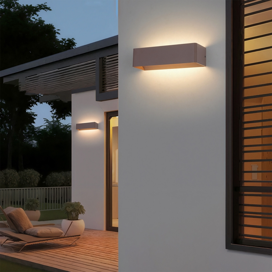 Brilagi - LED Venkovní nástěnné svítidlo DONNANI LED/12W/230V hnědá IP44