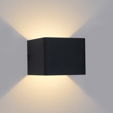 Brilagi - LED Venkovní nástěnné svítidlo DONNANI LED/5W/230V 10 cm černá IP44