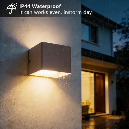 Brilagi - LED Venkovní nástěnné svítidlo DONNANI LED/5W/230V 10 cm hnědá IP44