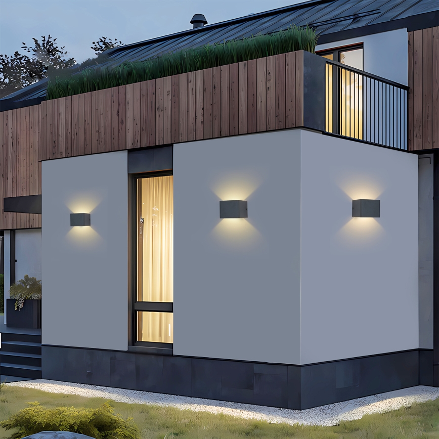 Brilagi - LED Venkovní nástěnné svítidlo DONNANI LED/5W/230V antracit IP44