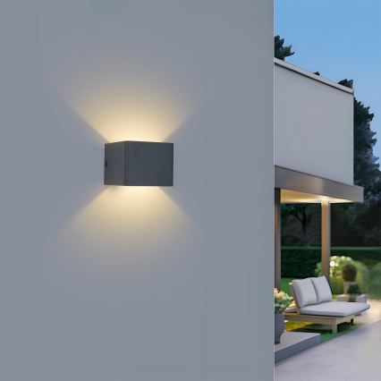 Brilagi - LED Venkovní nástěnné svítidlo DONNANI LED/5W/230V antracit IP44