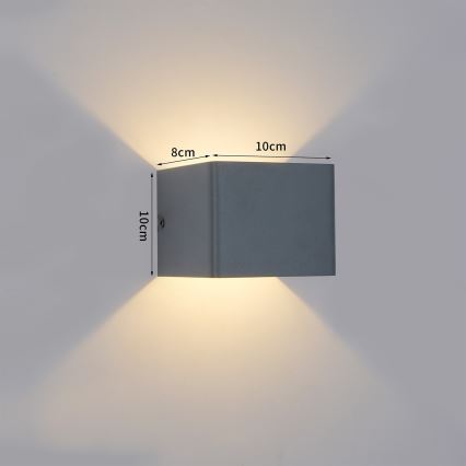 Brilagi - LED Venkovní nástěnné svítidlo DONNANI LED/5W/230V antracit IP44