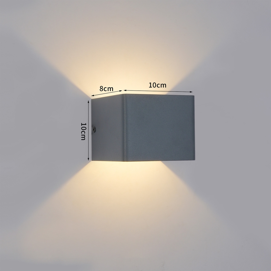 Brilagi - LED Venkovní nástěnné svítidlo DONNANI LED/5W/230V antracit IP44