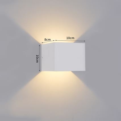 Brilagi - LED Venkovní nástěnné svítidlo DONNANI LED/5W/230V bílá IP44