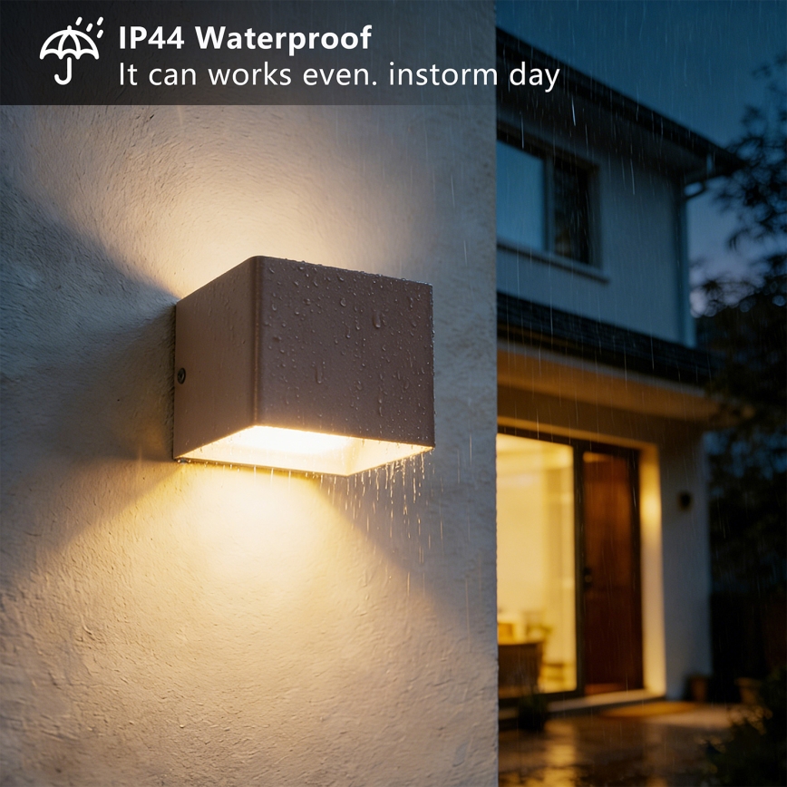 Brilagi - LED Venkovní nástěnné svítidlo DONNANI LED/5W/230V hnědá IP44