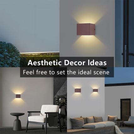Brilagi - LED Venkovní nástěnné svítidlo DONNANI LED/5W/230V hnědá IP44