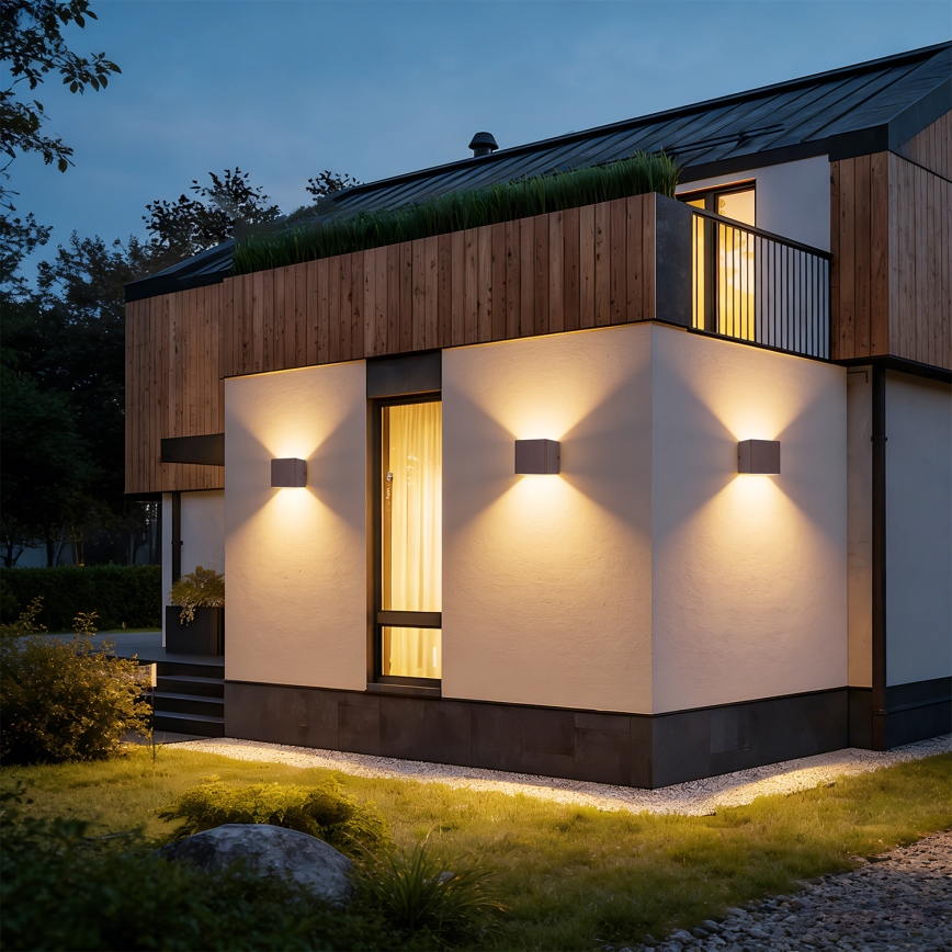 Brilagi - LED Venkovní nástěnné svítidlo DONNANI LED/5W/230V hnědá IP44