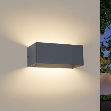 Brilagi - LED Venkovní nástěnné svítidlo DONNANI LED/7W/230V 20 cm antracit IP44