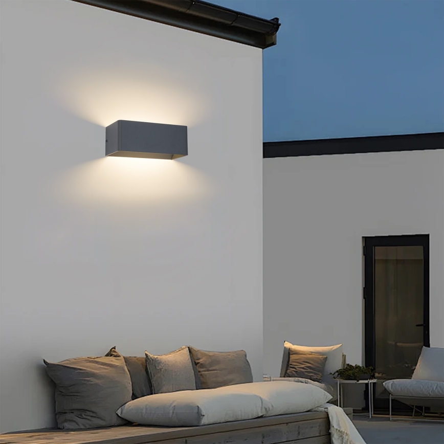 Brilagi - LED Venkovní nástěnné svítidlo DONNANI LED/7W/230V antracit IP44