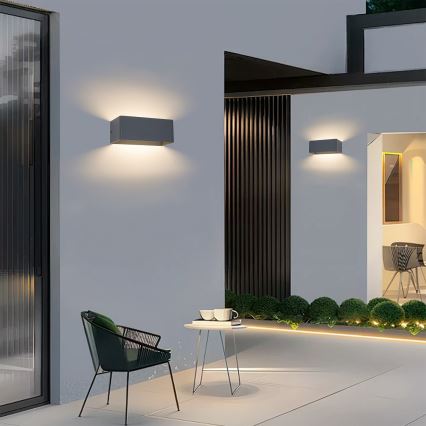 Brilagi - LED Venkovní nástěnné svítidlo DONNANI LED/7W/230V antracit IP44
