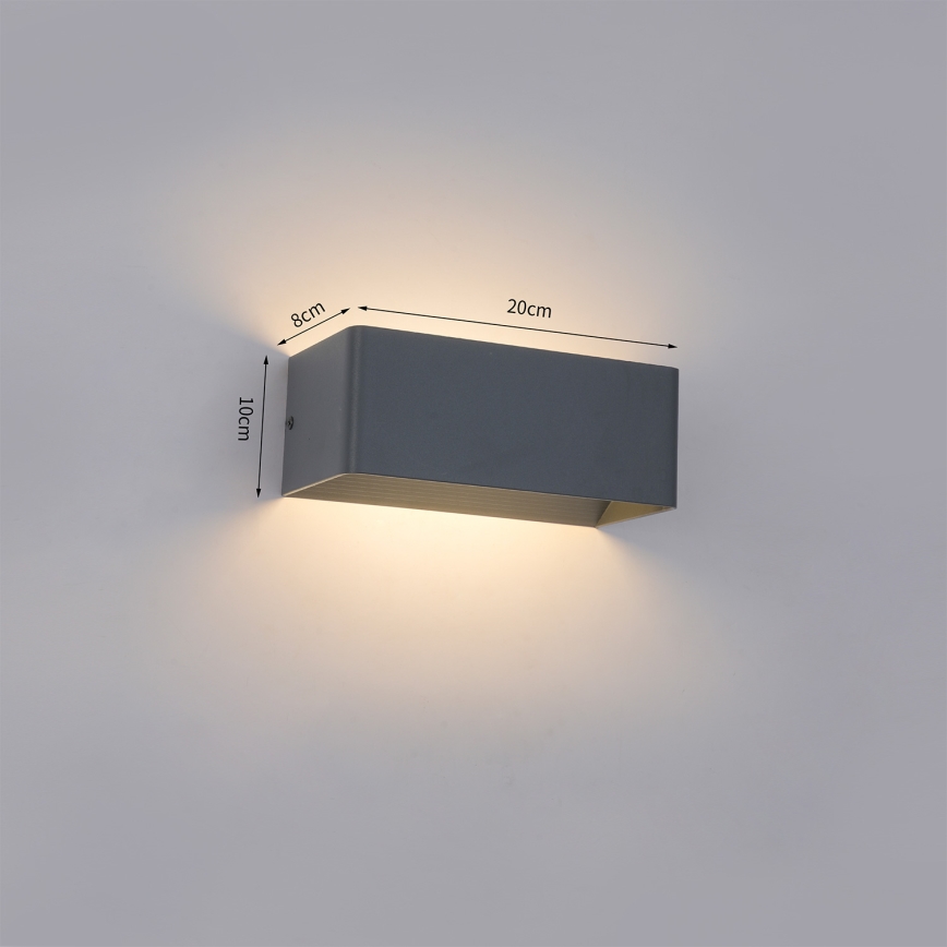 Brilagi - LED Venkovní nástěnné svítidlo DONNANI LED/7W/230V antracit IP44