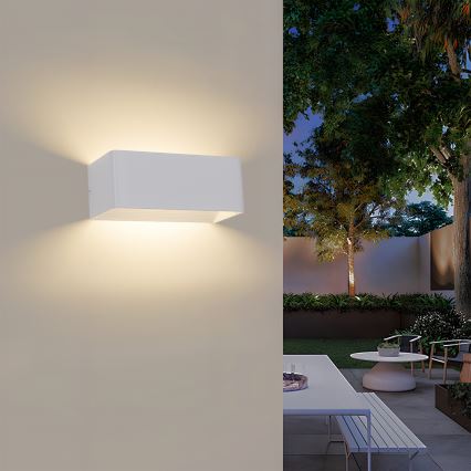 Brilagi - LED Venkovní nástěnné svítidlo DONNANI LED/7W/230V bílá IP44