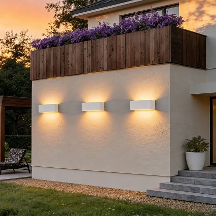 Brilagi - LED Venkovní nástěnné svítidlo DONNANI LED/7W/230V bílá IP44