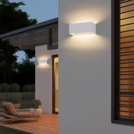 Brilagi - LED Venkovní nástěnné svítidlo DONNANI LED/7W/230V bílá IP44