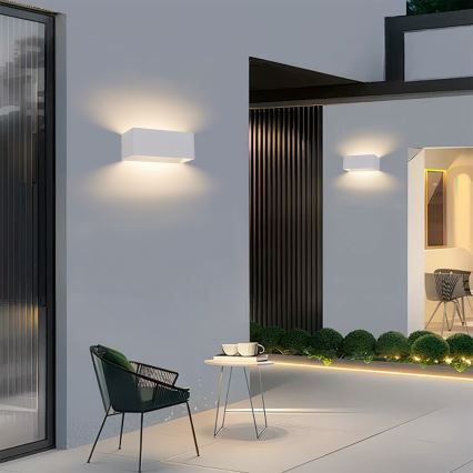 Brilagi - LED Venkovní nástěnné svítidlo DONNANI LED/7W/230V bílá IP44