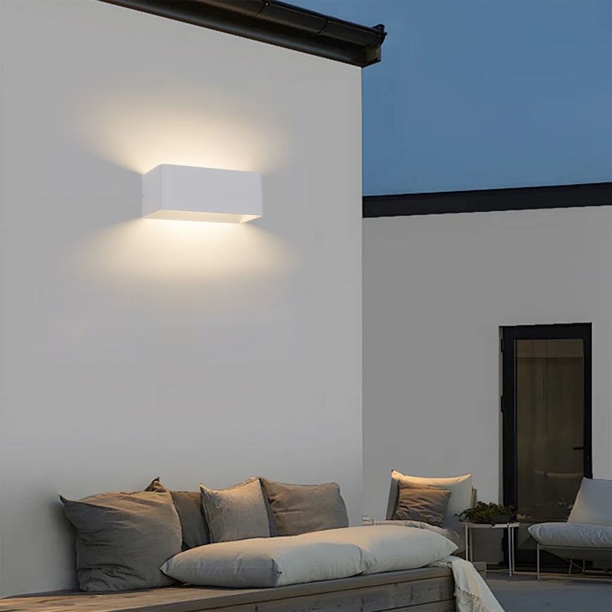 Brilagi - LED Venkovní nástěnné svítidlo DONNANI LED/7W/230V bílá IP44