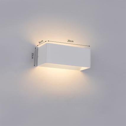 Brilagi - LED Venkovní nástěnné svítidlo DONNANI LED/7W/230V bílá IP44