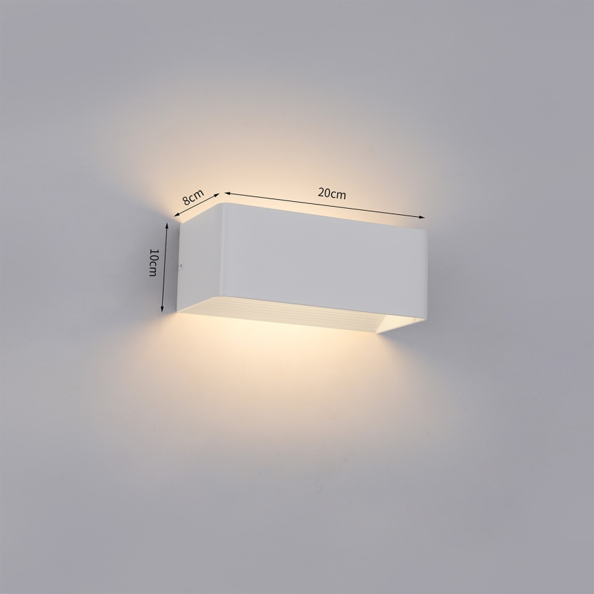Brilagi - LED Venkovní nástěnné svítidlo DONNANI LED/7W/230V bílá IP44