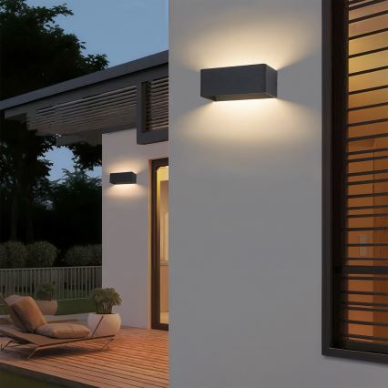 Brilagi - LED Venkovní nástěnné svítidlo DONNANI LED/7W/230V černá IP44
