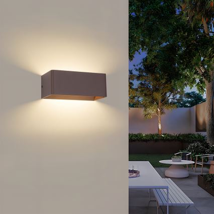 Brilagi - LED Venkovní nástěnné svítidlo DONNANI LED/7W/230V hnědá IP44