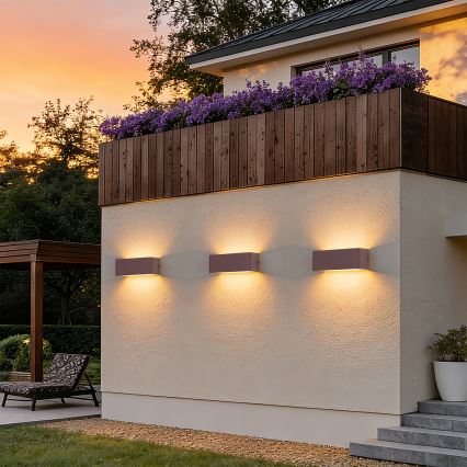 Brilagi - LED Venkovní nástěnné svítidlo DONNANI LED/7W/230V hnědá IP44