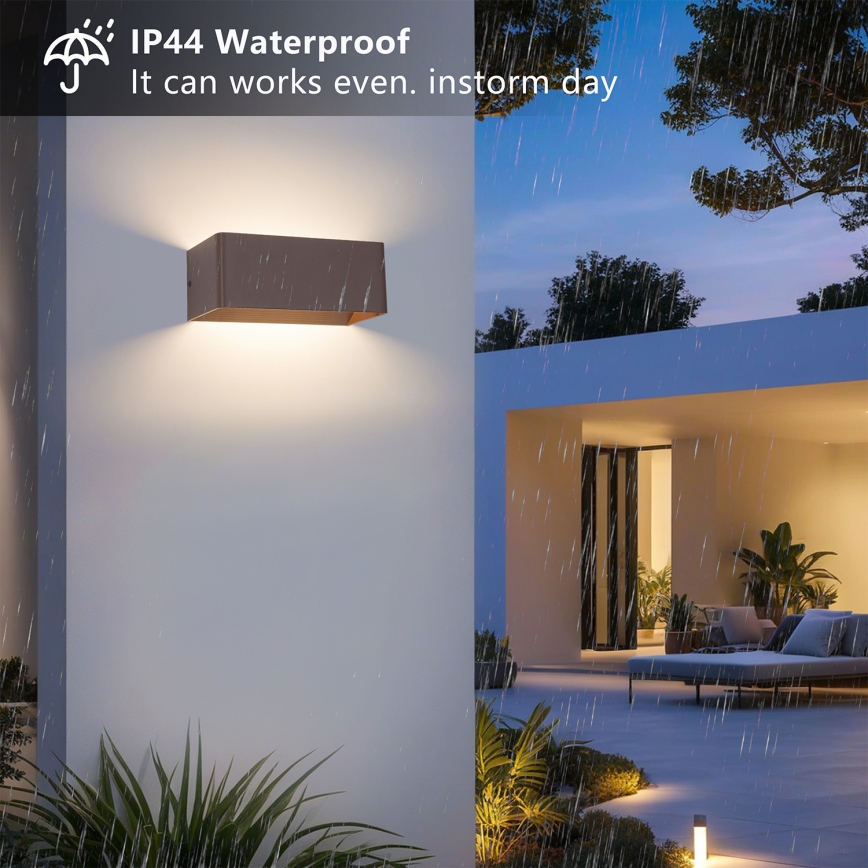 Brilagi - LED Venkovní nástěnné svítidlo DONNANI LED/7W/230V hnědá IP44