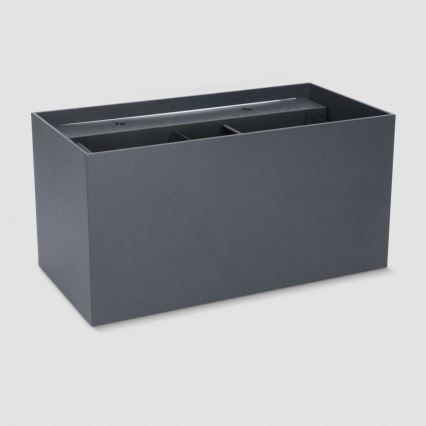 Brilagi - LED Venkovní nástěnné svítidlo DOUBLE CUBE LED/12W/230V antracit IP65