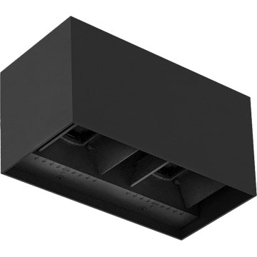 Brilagi - LED Venkovní nástěnné svítidlo DOUBLE CUBE LED/12W/230V černá IP65
