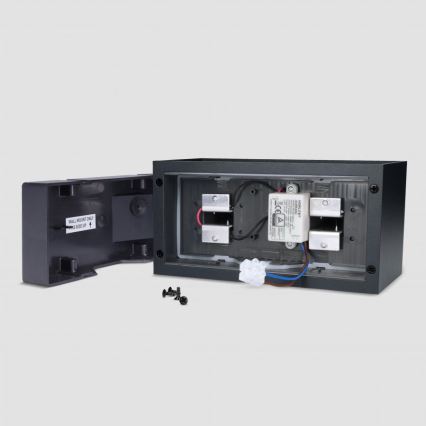 Brilagi - LED Venkovní nástěnné svítidlo DOUBLE CUBE LED/12W/230V černá IP65