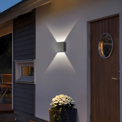 Brilagi - LED Venkovní nástěnné svítidlo DOUBLERAY LED/4W/230V antracit IP65