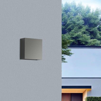 Brilagi - LED Venkovní nástěnné svítidlo DOUBLERAY LED/4W/230V antracit IP65