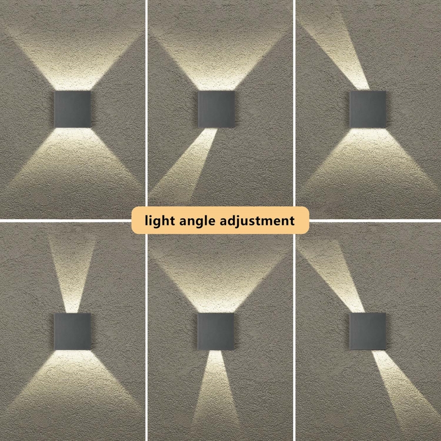 Brilagi - LED Venkovní nástěnné svítidlo DOUBLERAY LED/4W/230V antracit IP65